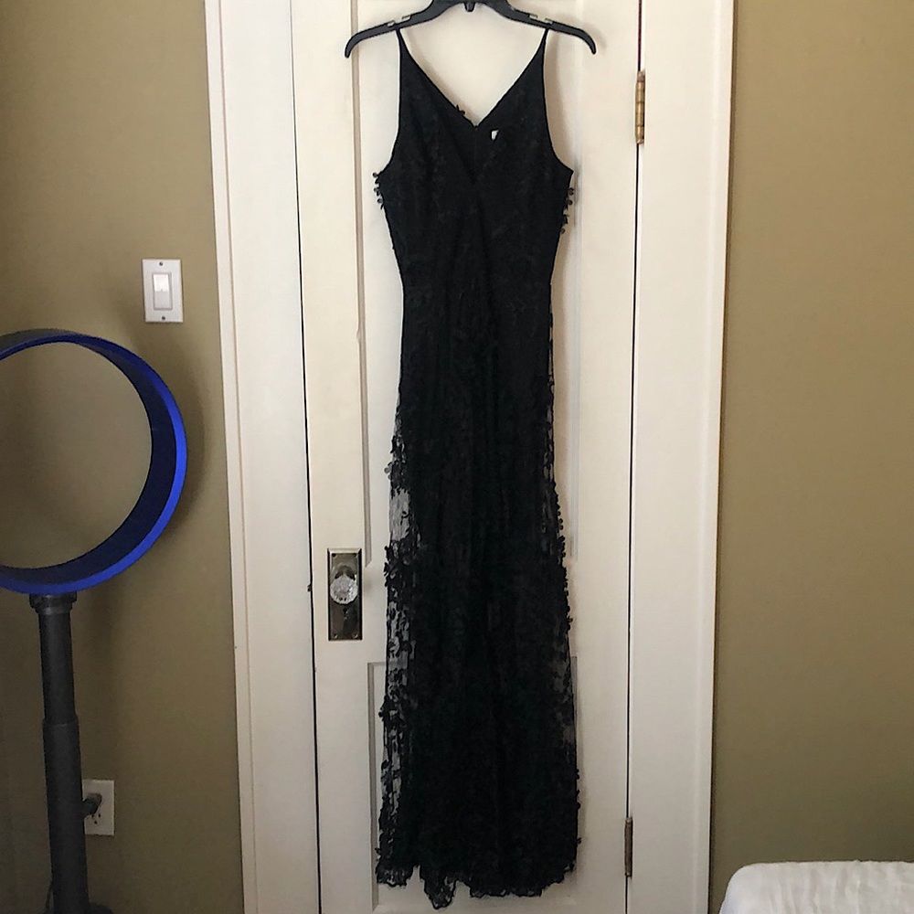 Dress the Population laser-cut flower gown